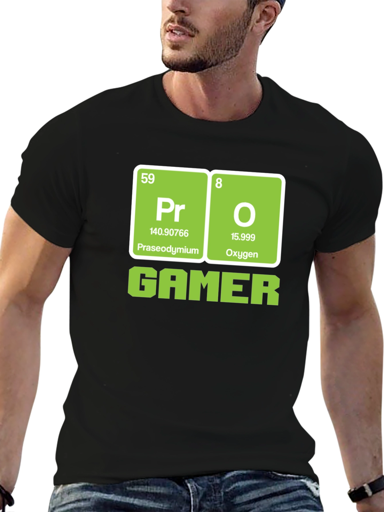 Pro Gamer Periodic Table T-Shirt - Black
