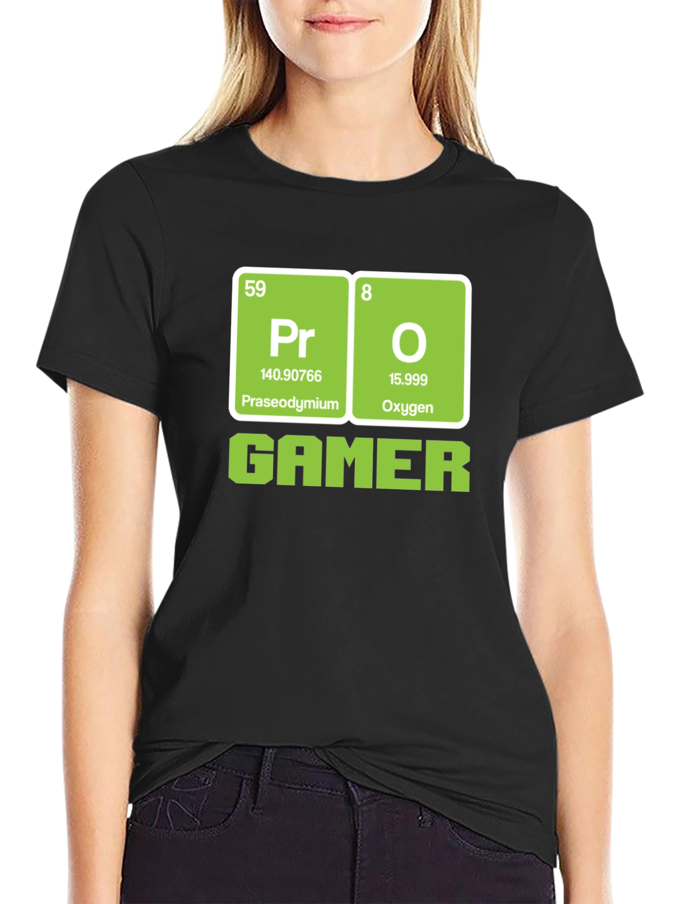 Pro Gamer Periodic Table T-Shirt - Black