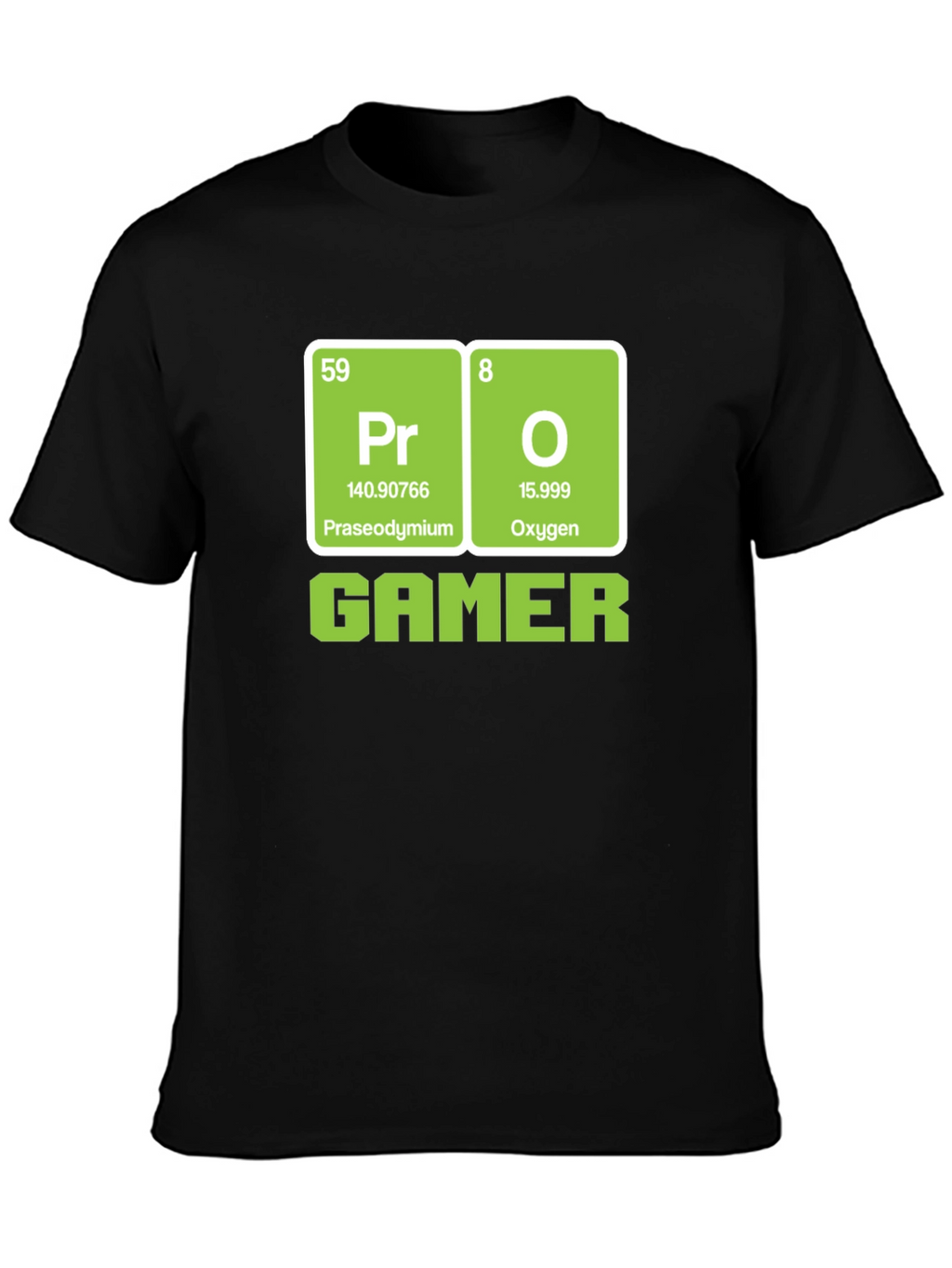 Pro Gamer Periodic Table T-Shirt - Black