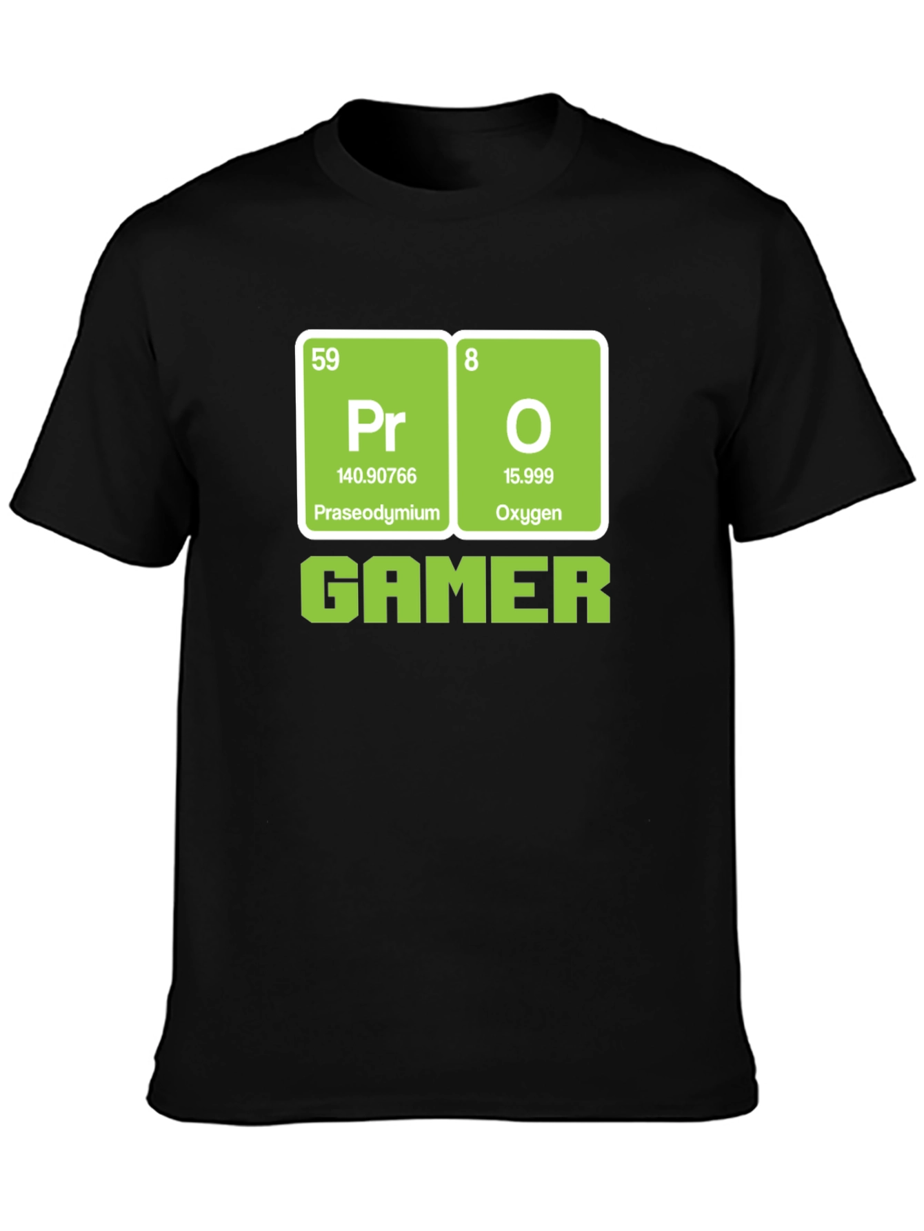 Pro Gamer Periodic Table T-Shirt - Black