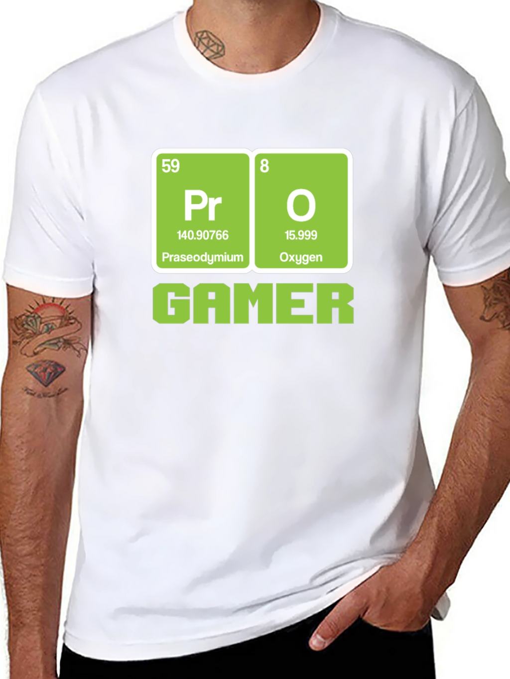 Pro Gamer Periodic Table T-Shirt - Black