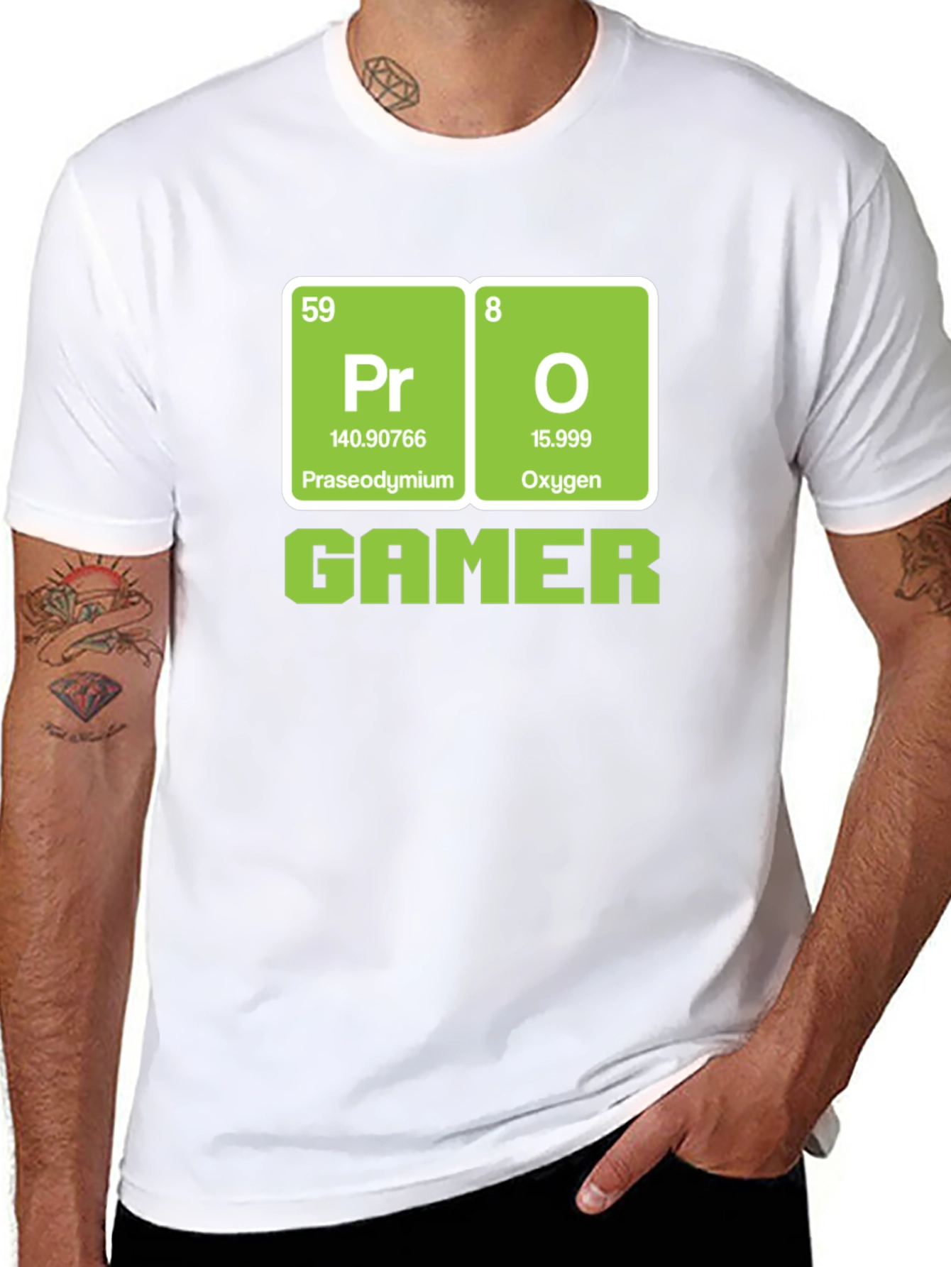 Pro Gamer Periodic Table T-Shirt - Black