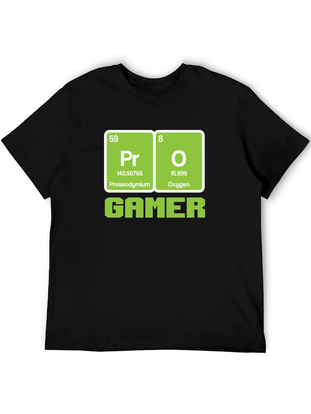 Pro Gamer Periodic Table T-Shirt - Black