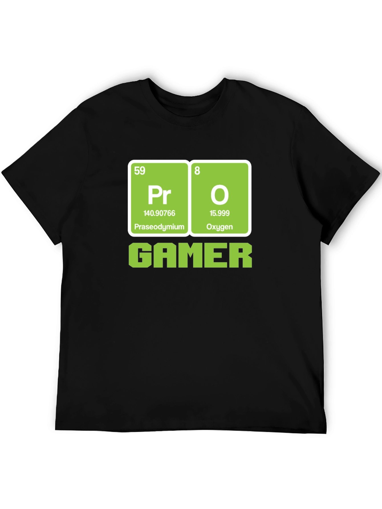 Pro Gamer Periodic Table T-Shirt - Black