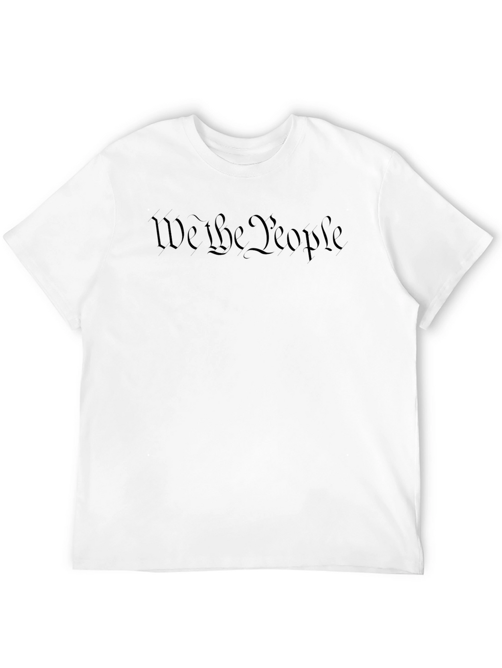 We The People Black Graphic Tee