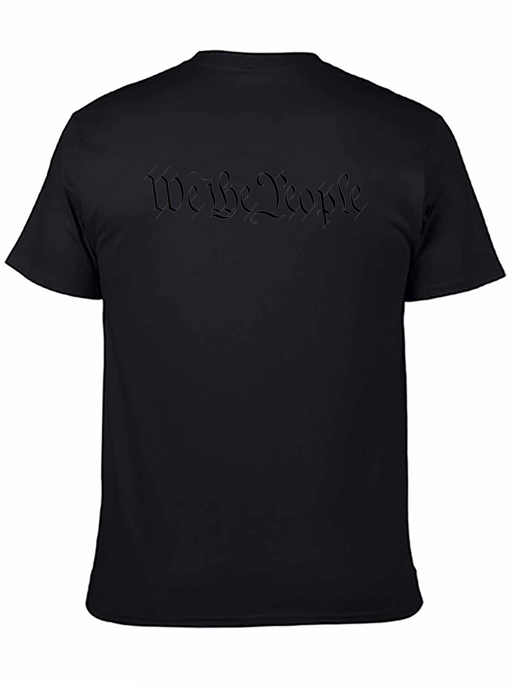 We The People Black Graphic Tee