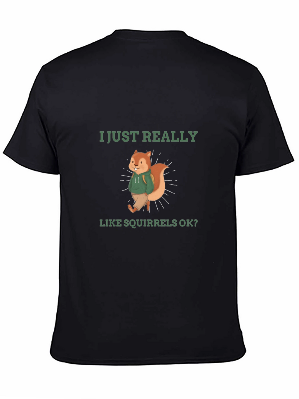 Squirrel Lover T-Shirt - Funny Cute Squirrel Design