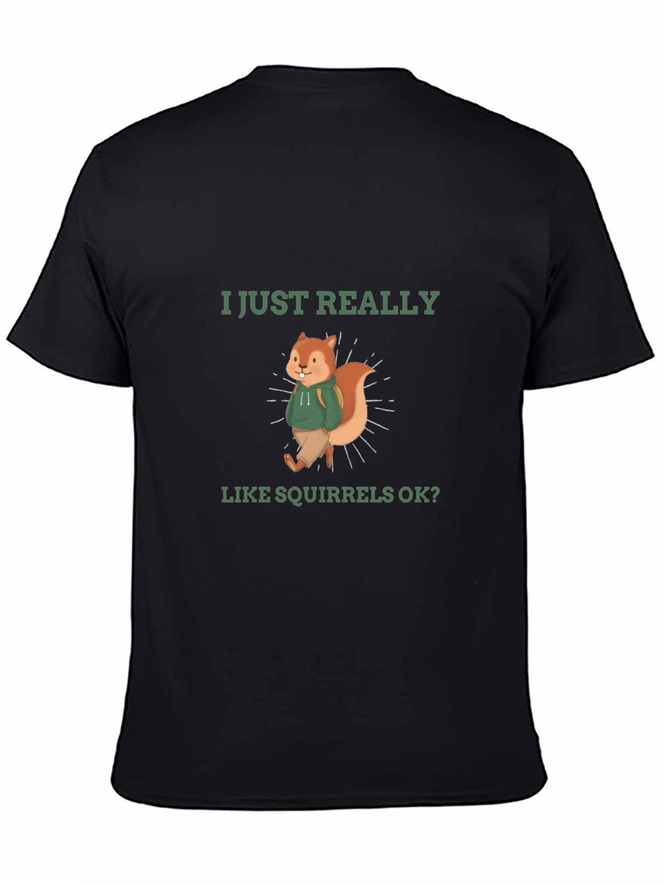 Squirrel Lover T-Shirt - Funny Cute Squirrel Design