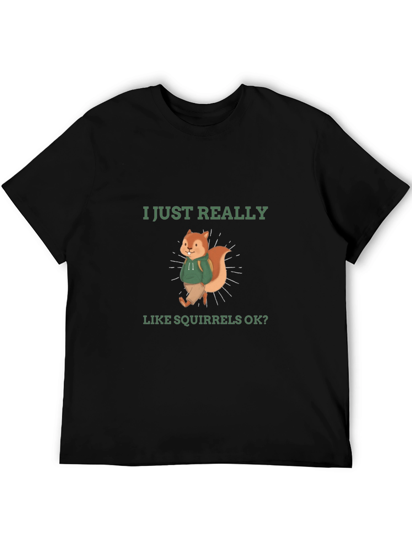 Squirrel Lover T-Shirt - Funny Cute Squirrel Design