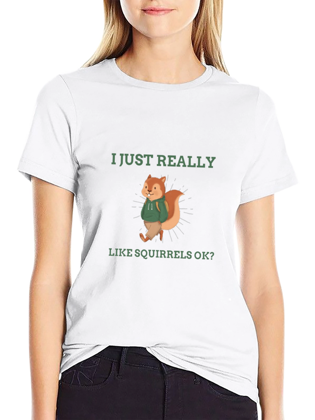 Squirrel Lover T-Shirt - Funny Cute Squirrel Design