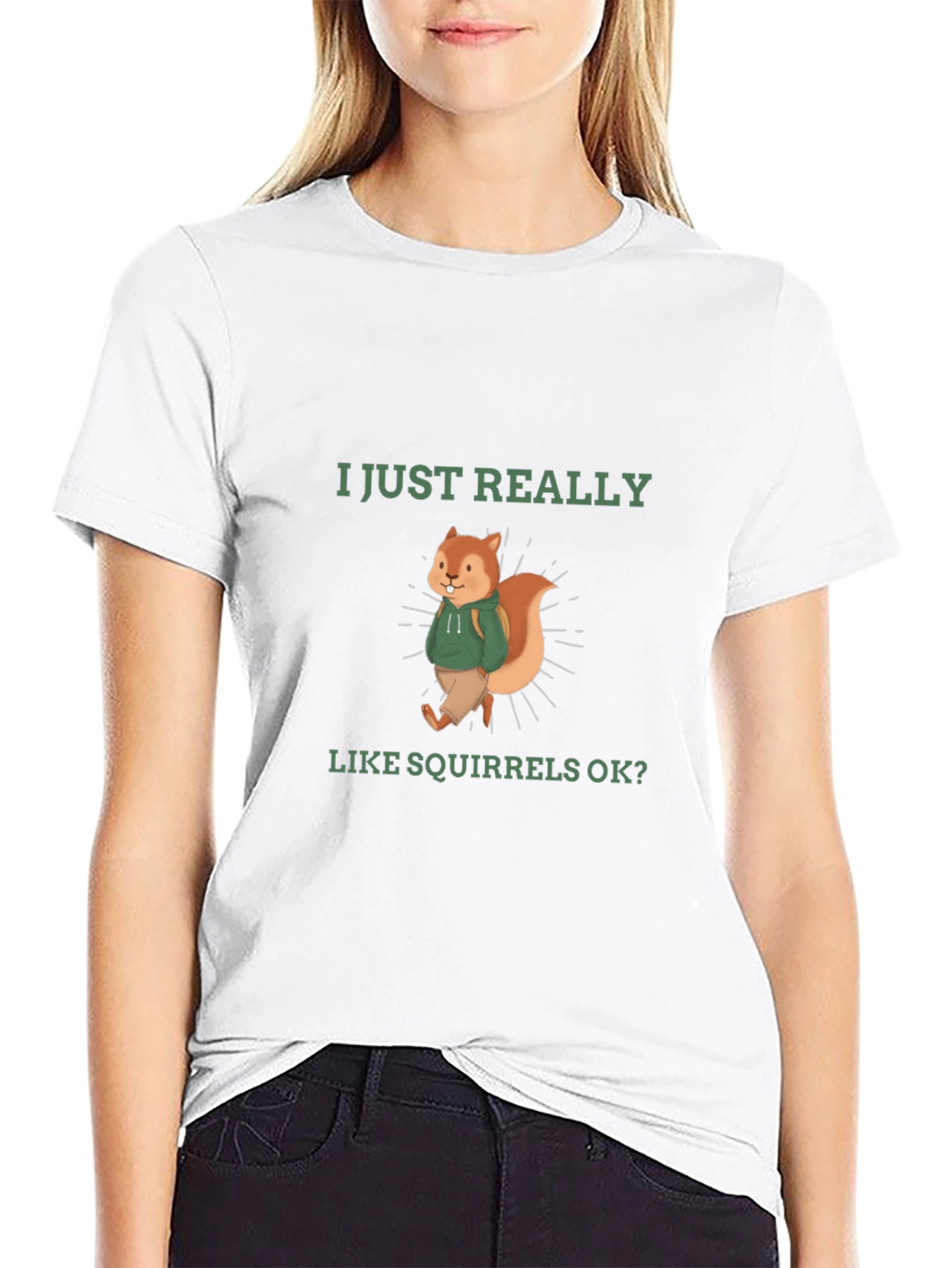 Squirrel Lover T-Shirt - Funny Cute Squirrel Design
