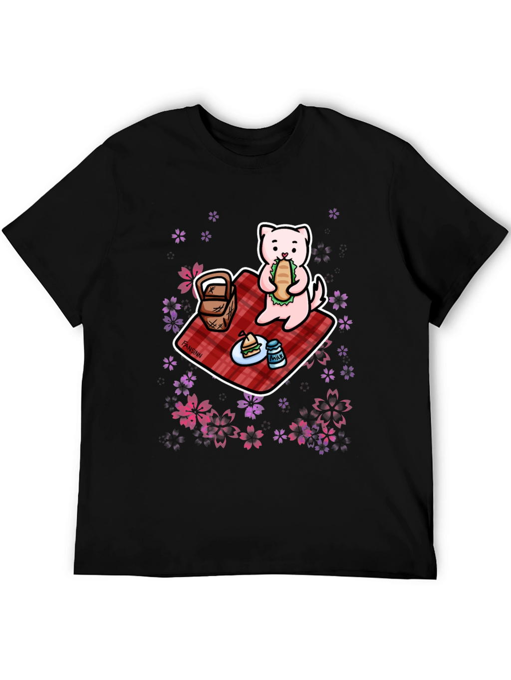 Cute Ferret Picnic Graphic Tee