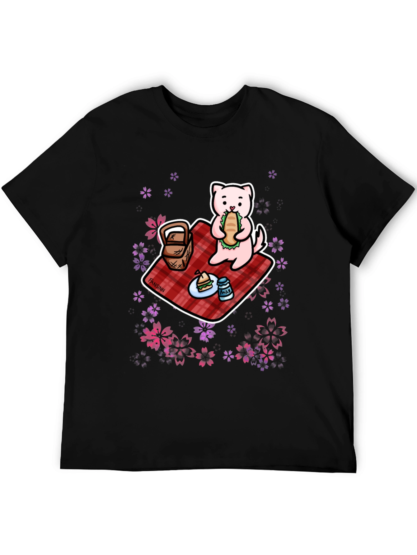 Cute Ferret Picnic Graphic Tee