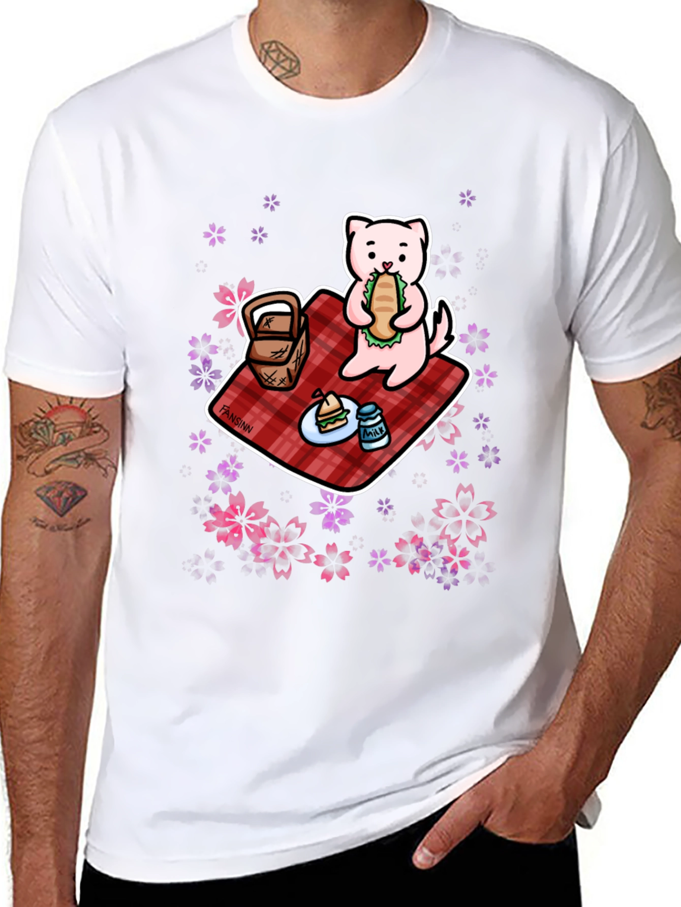 Cute Ferret Picnic Graphic Tee