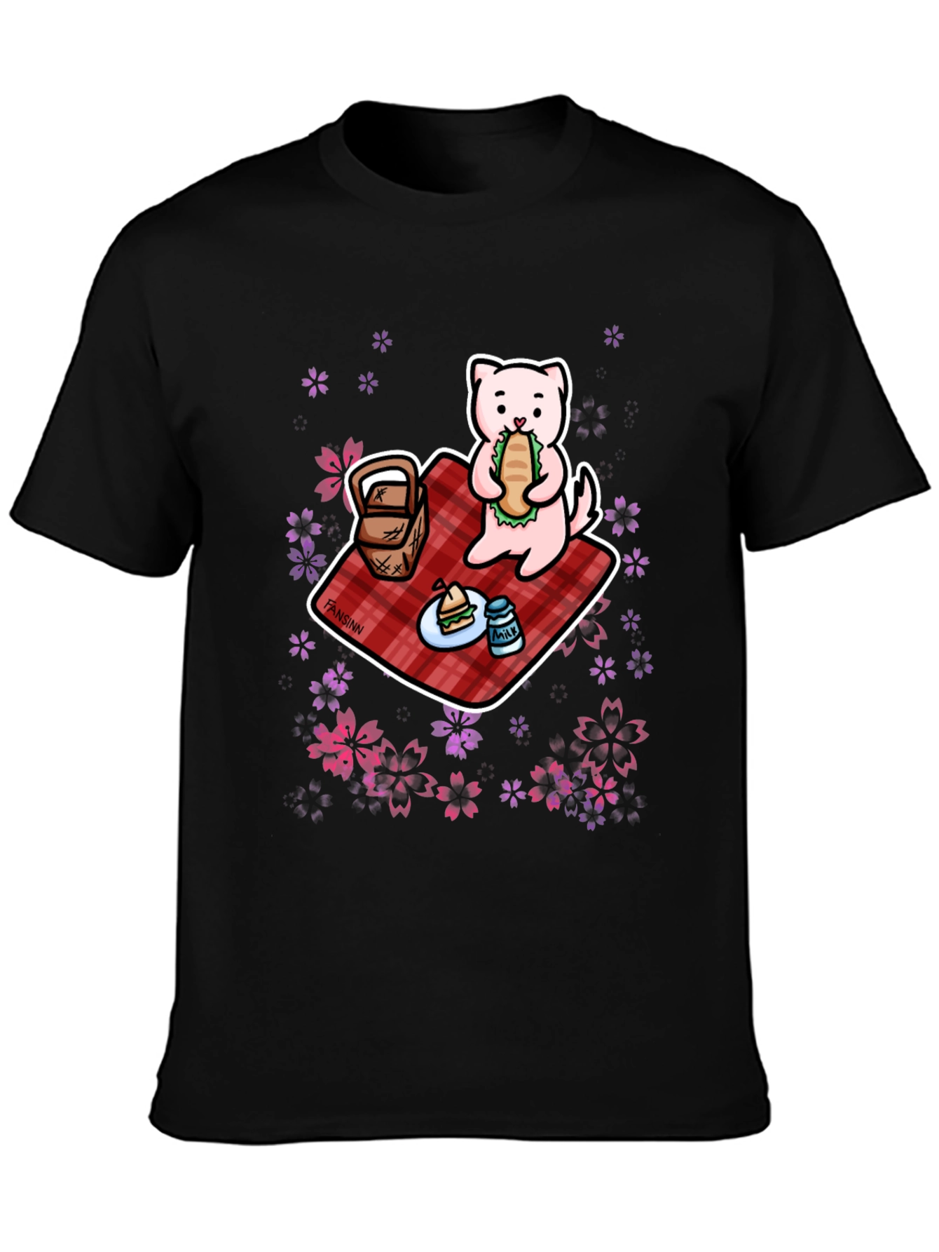 Cute Ferret Picnic Graphic Tee