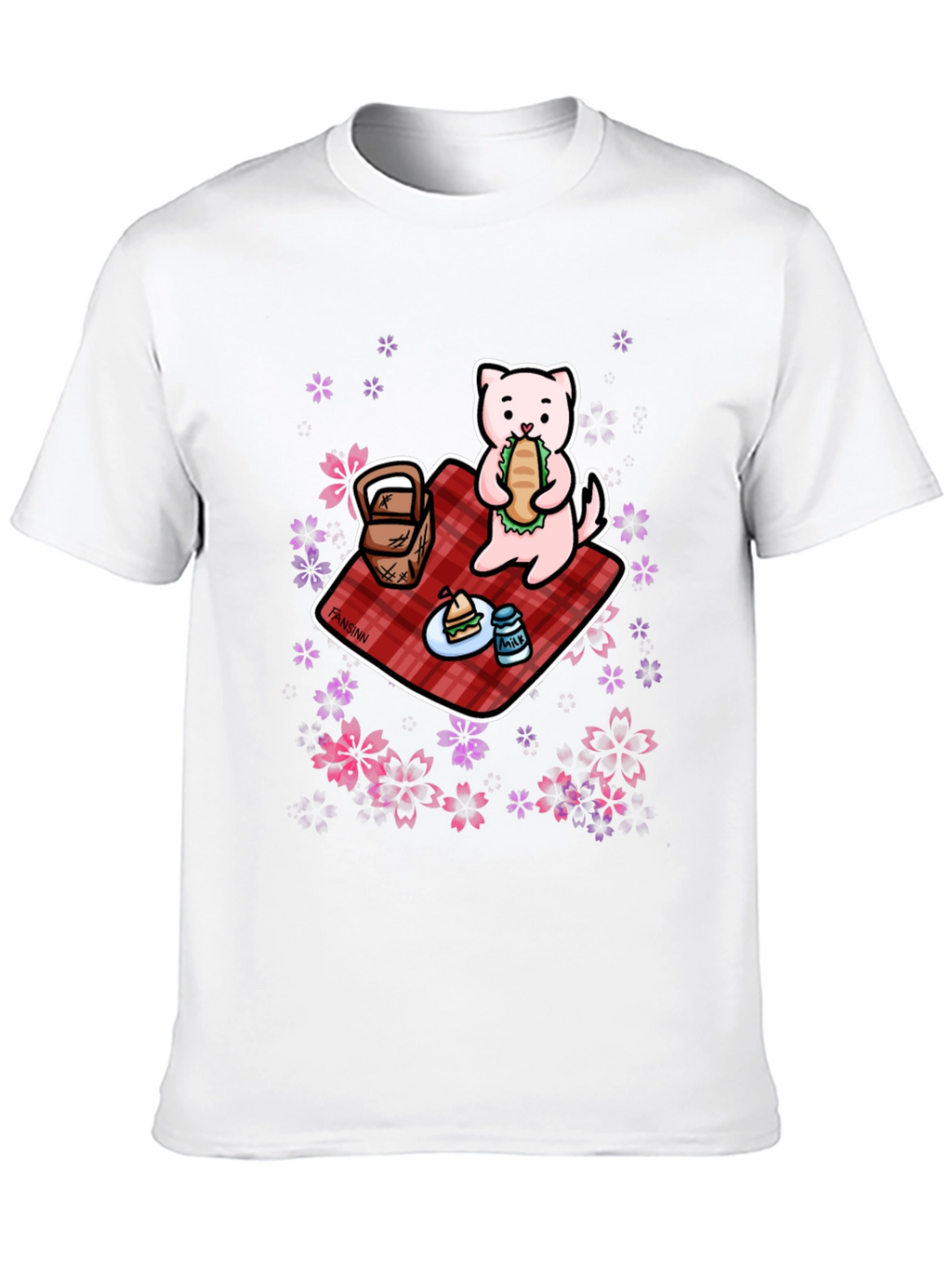 Cute Ferret Picnic Graphic Tee