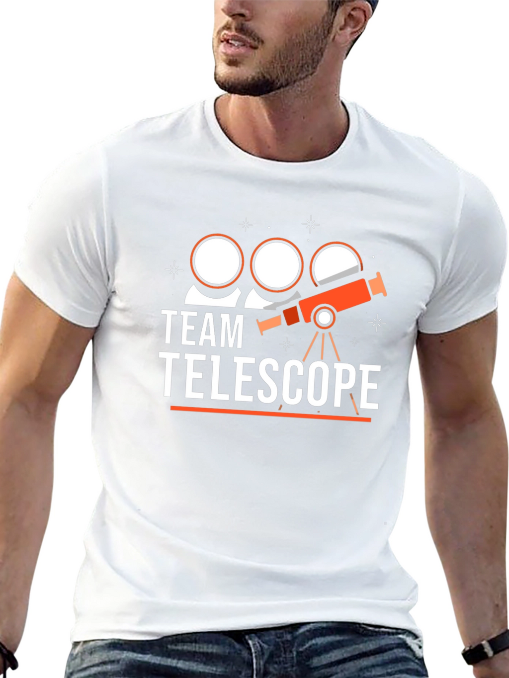 Team Telescope Graphic Tee - Astronomy Lovers T-Shirt