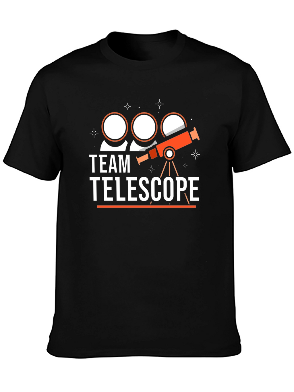 Team Telescope Graphic Tee - Astronomy Lovers T-Shirt