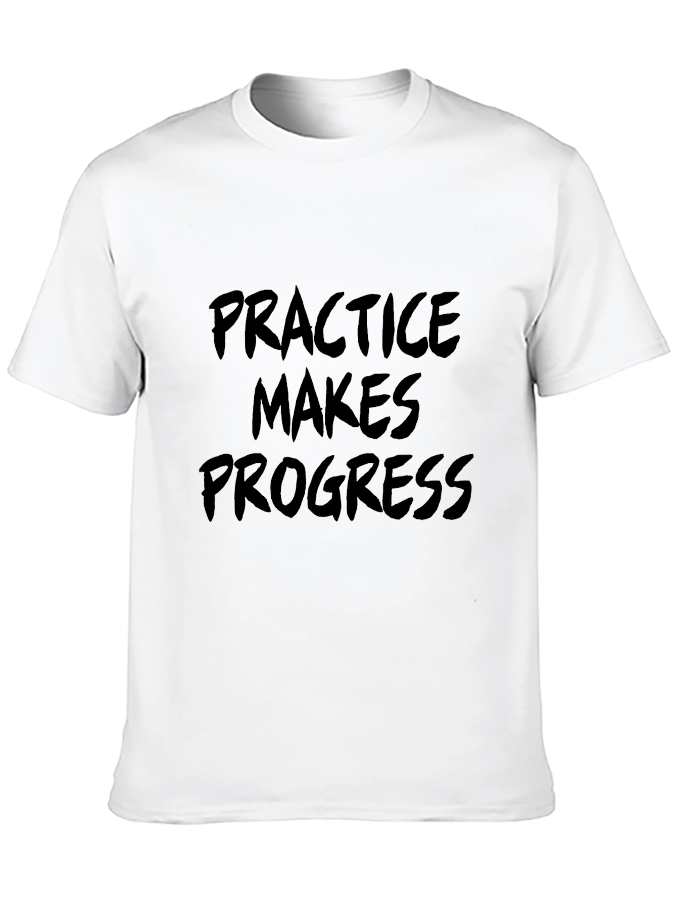 Practice Makes Progress Black T-Shirt