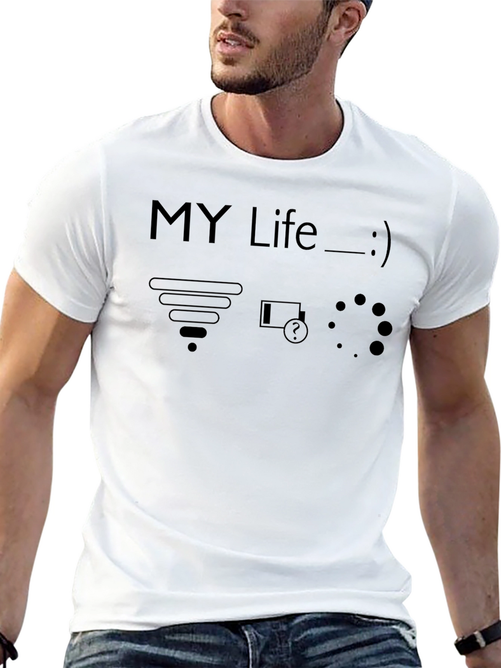 My Life T-Shirt - WiFi Low Battery Loading
