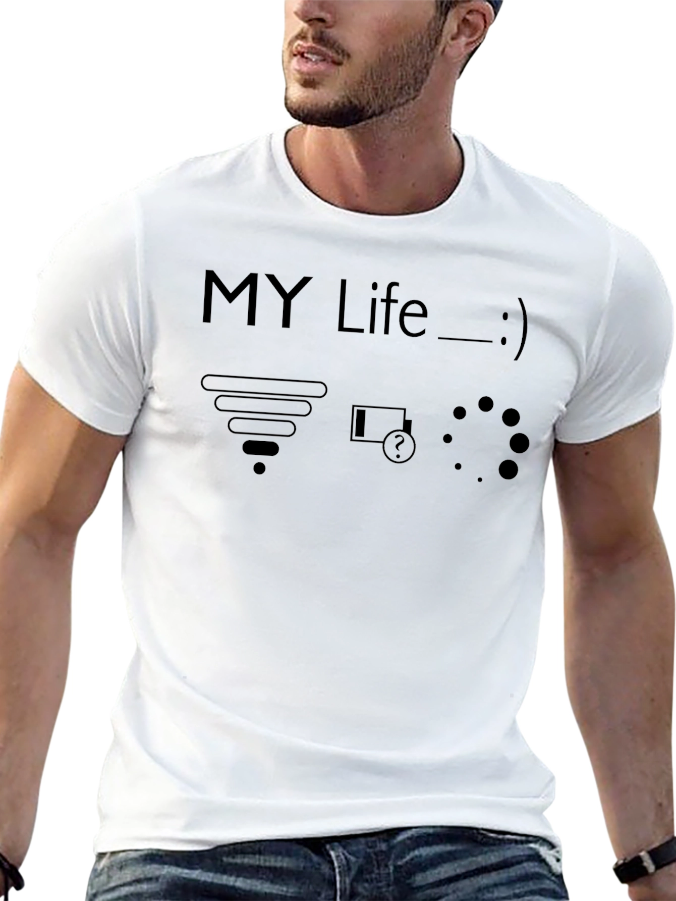My Life T-Shirt - WiFi Low Battery Loading
