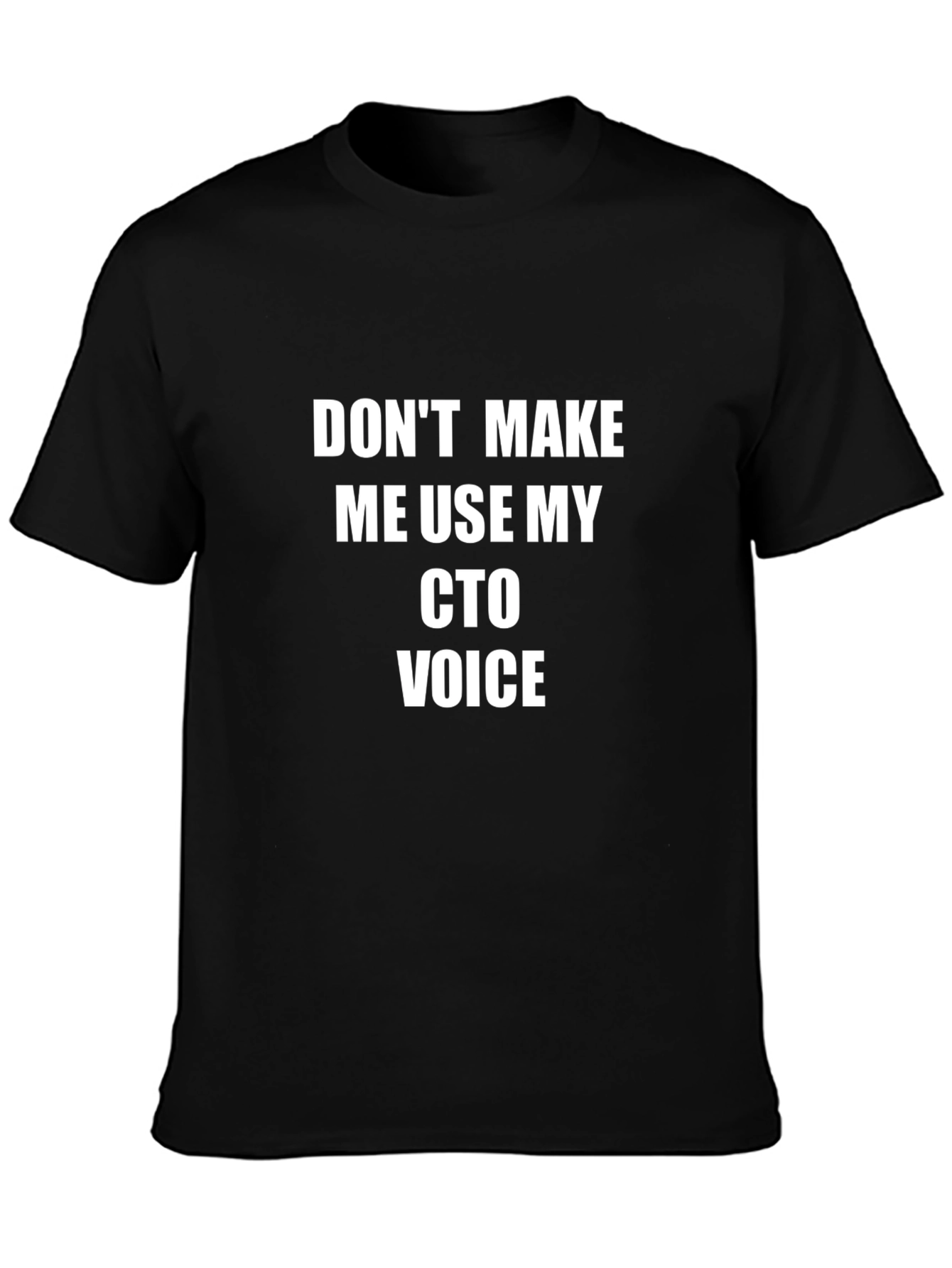 CTO Voice Graphic Tee - Funny Job Title Shirt