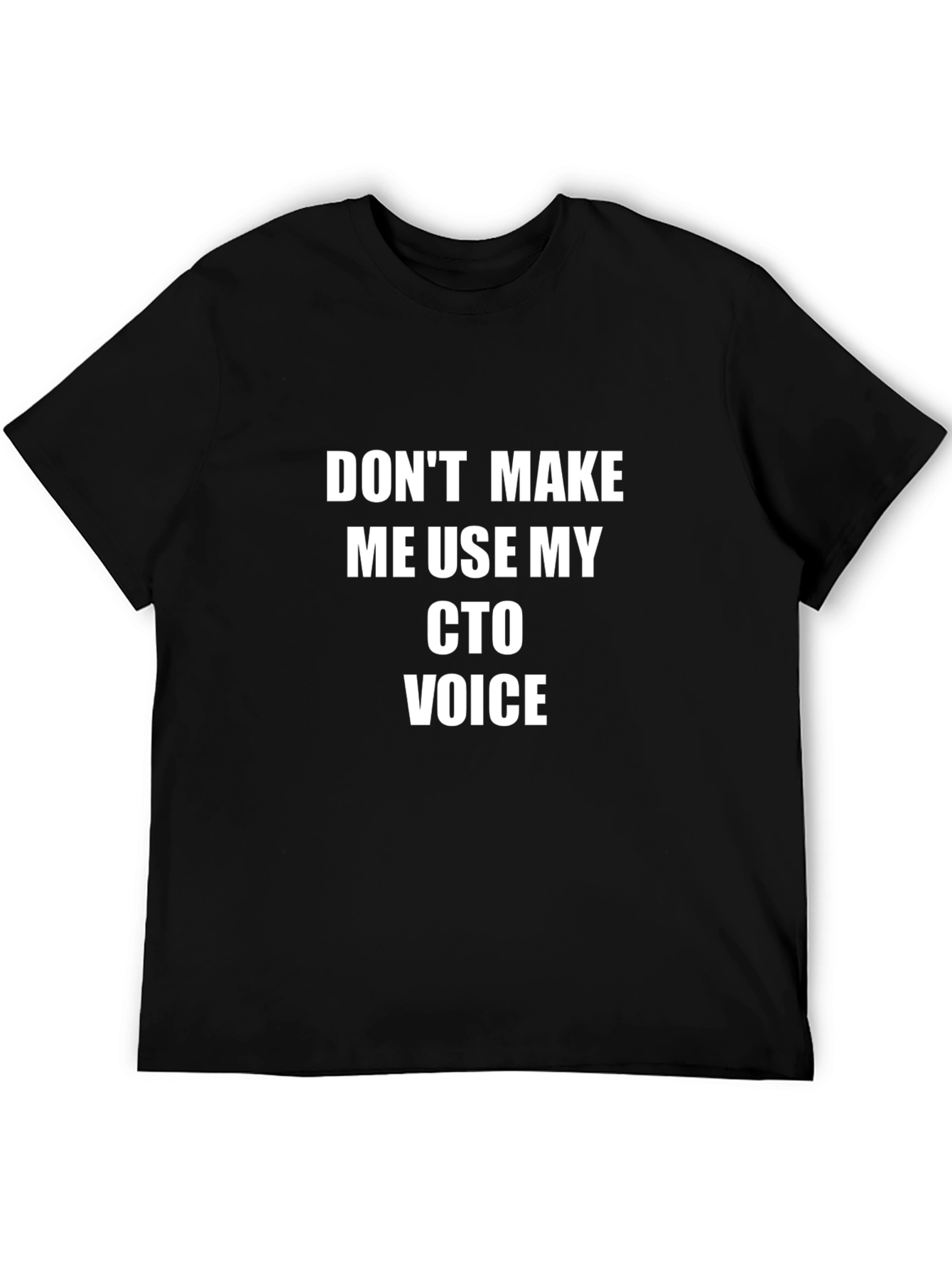CTO Voice Graphic Tee - Funny Job Title Shirt