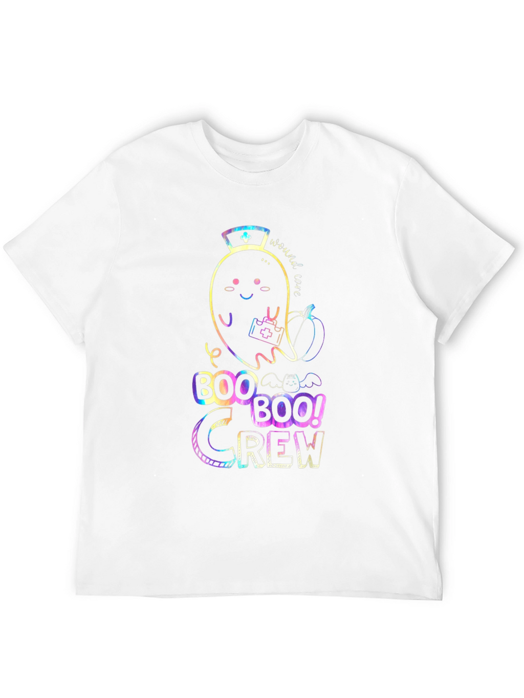 Boo Crew Halloween Nurse Ghost T-Shirt