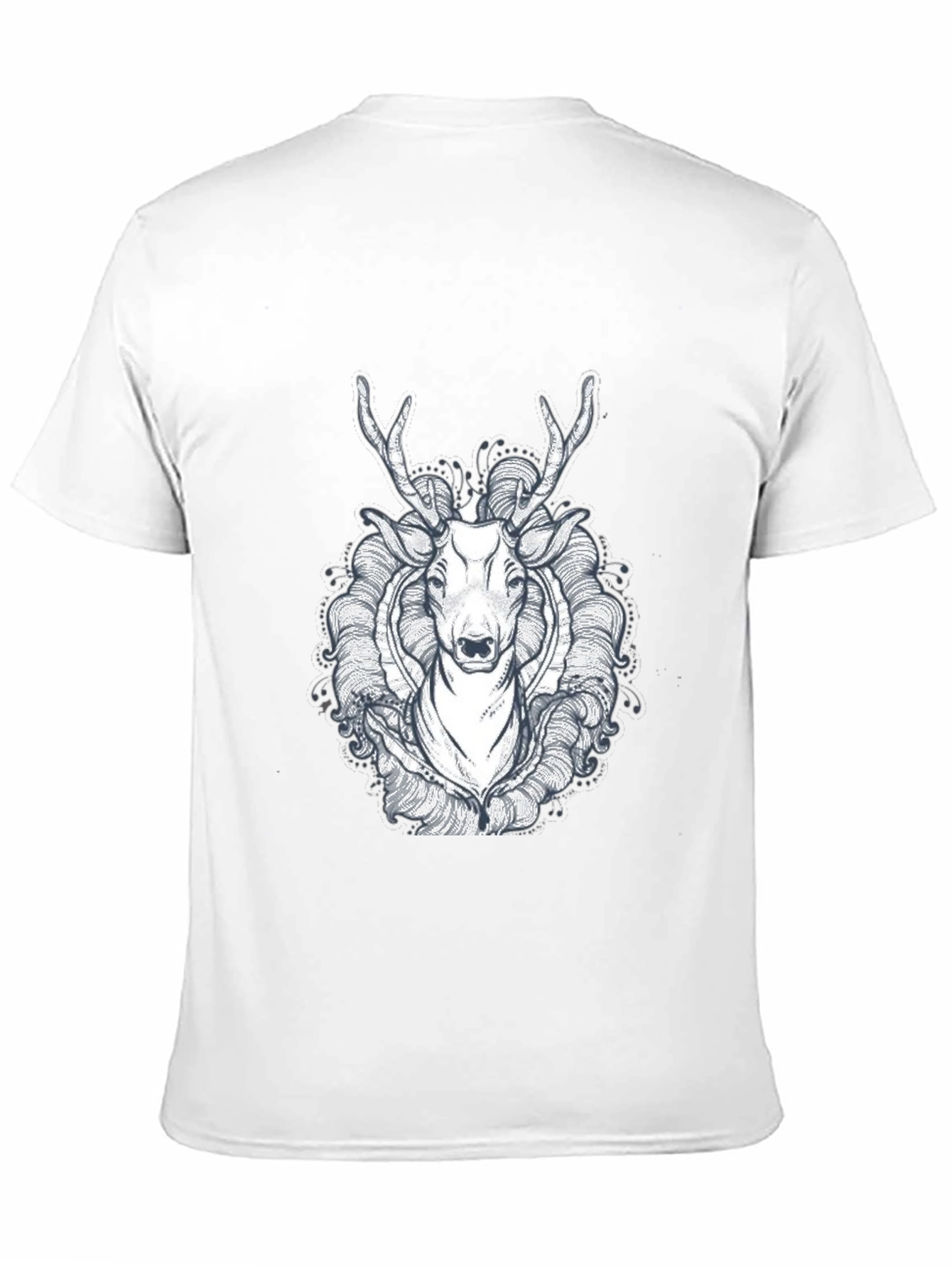 Black Deer Graphic Tee - Unique Design