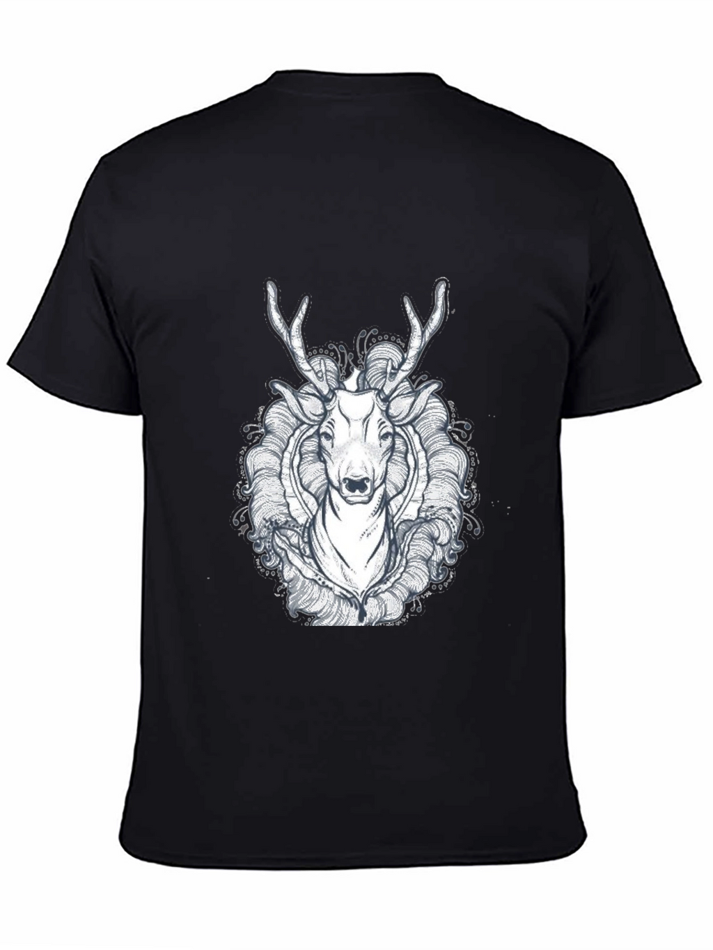 Black Deer Graphic Tee - Unique Design