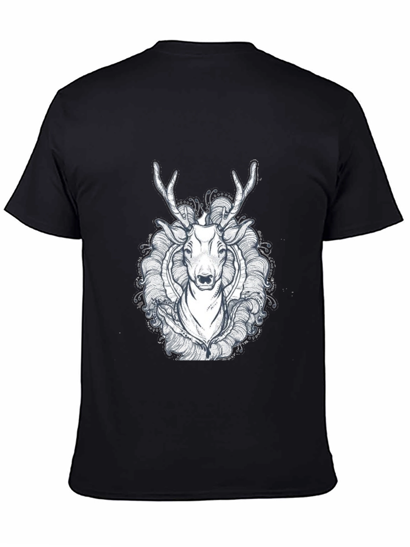 Black Deer Graphic Tee - Unique Design