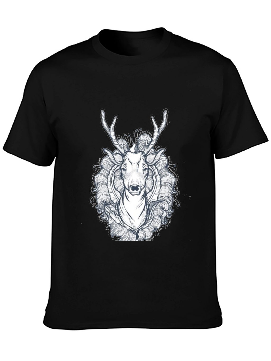 Black Deer Graphic Tee - Unique Design