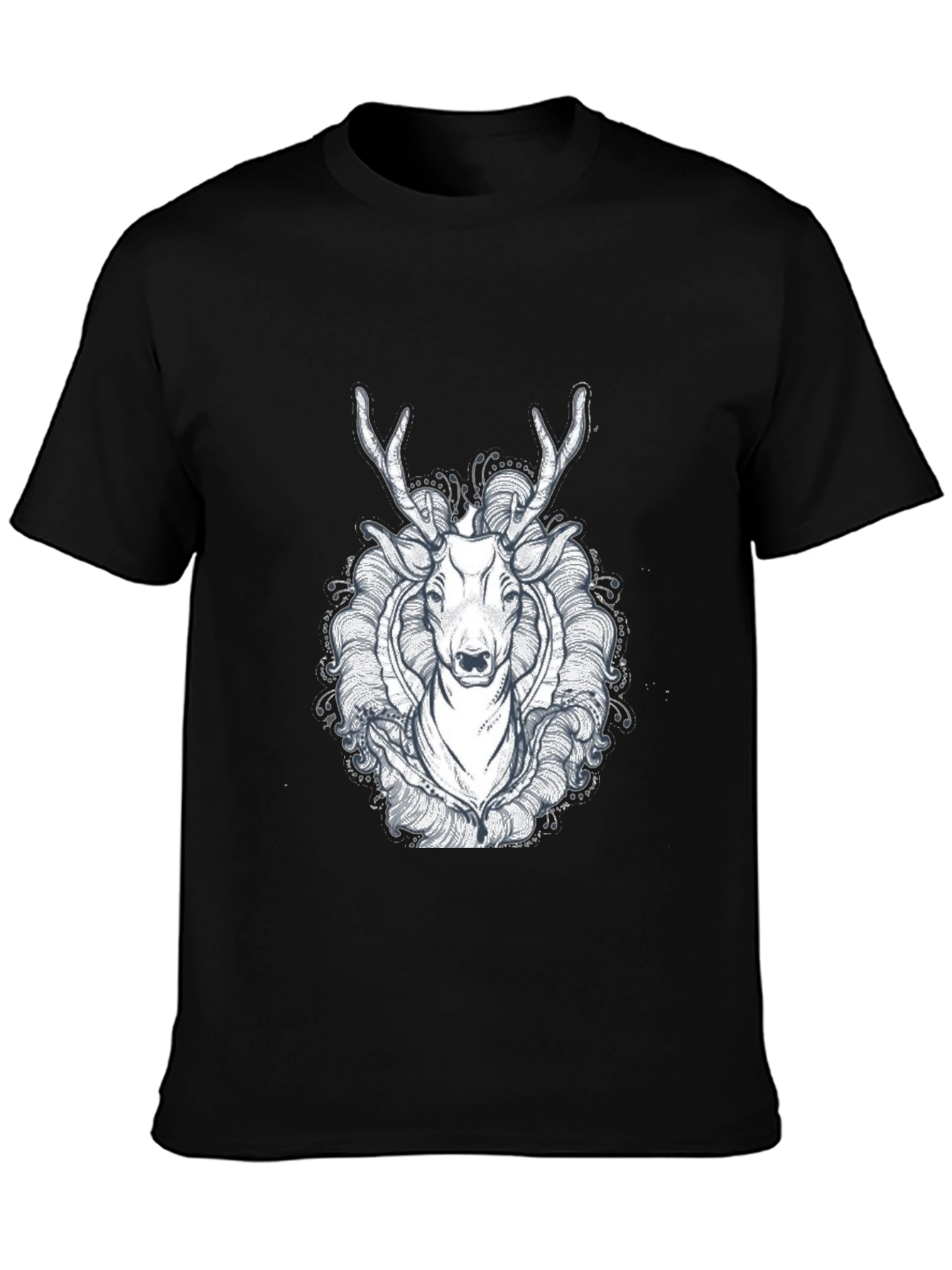 Black Deer Graphic Tee - Unique Design