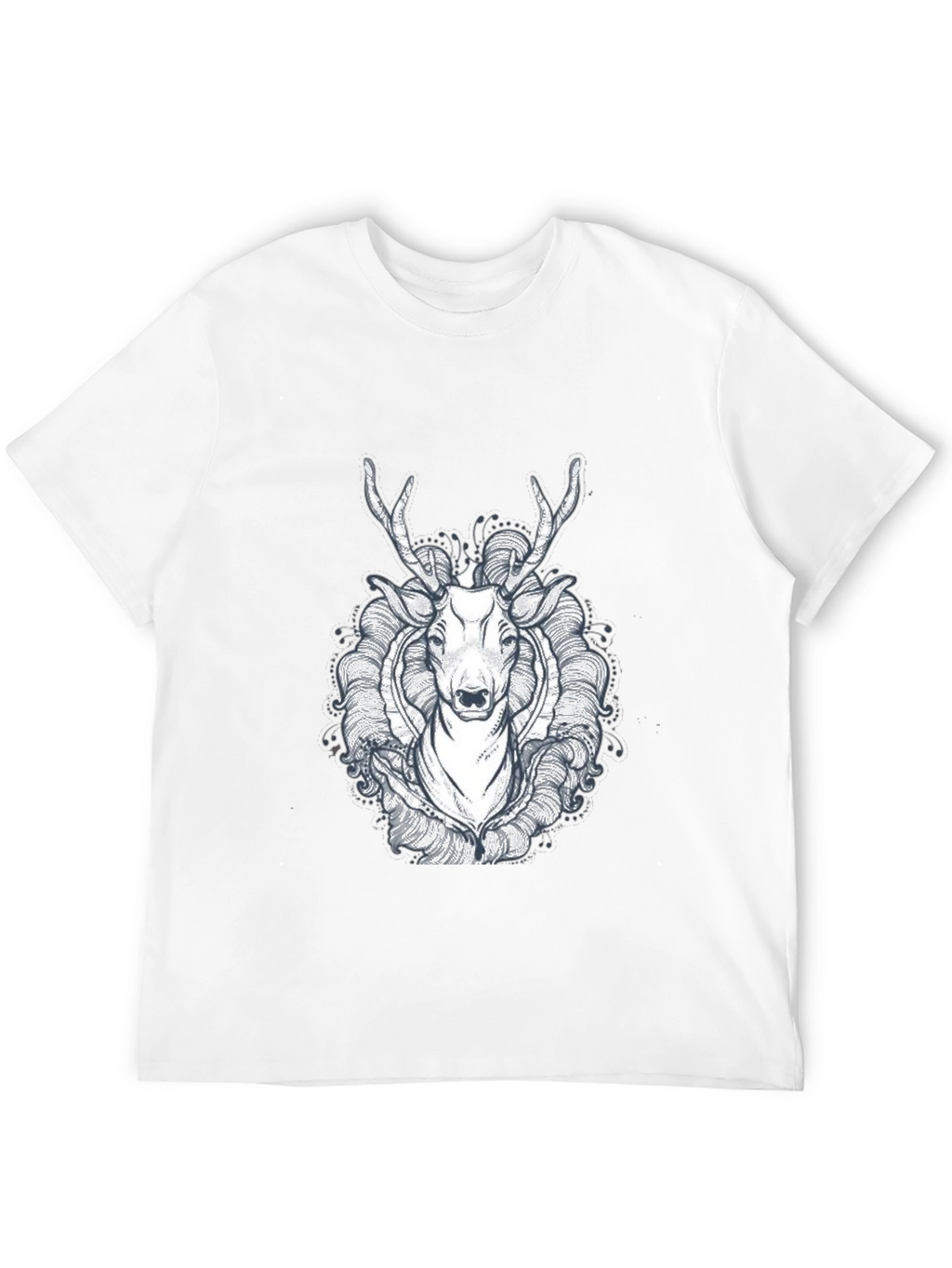 Black Deer Graphic Tee - Unique Design