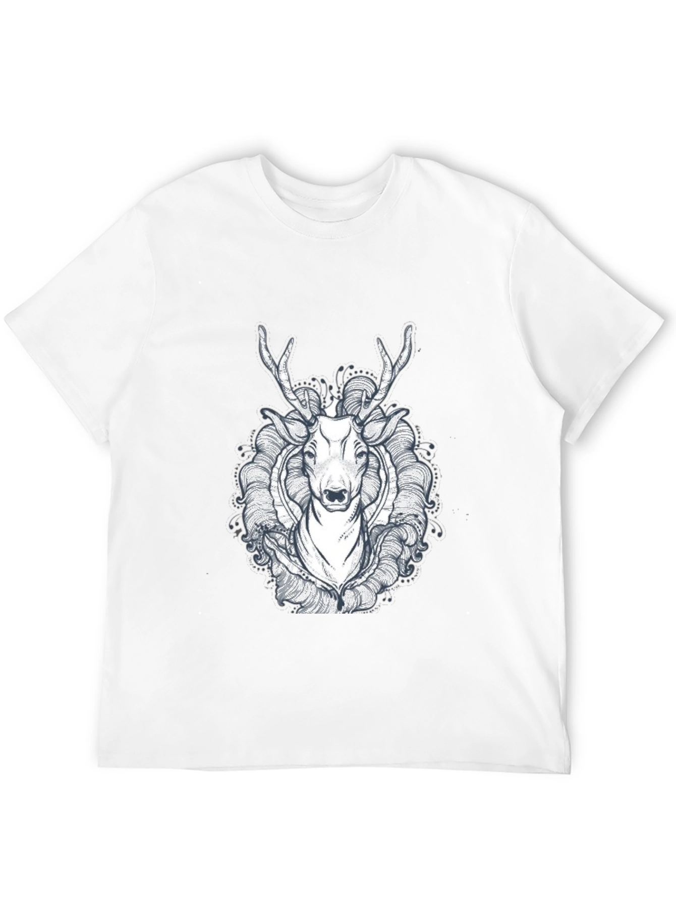 Black Deer Graphic Tee - Unique Design