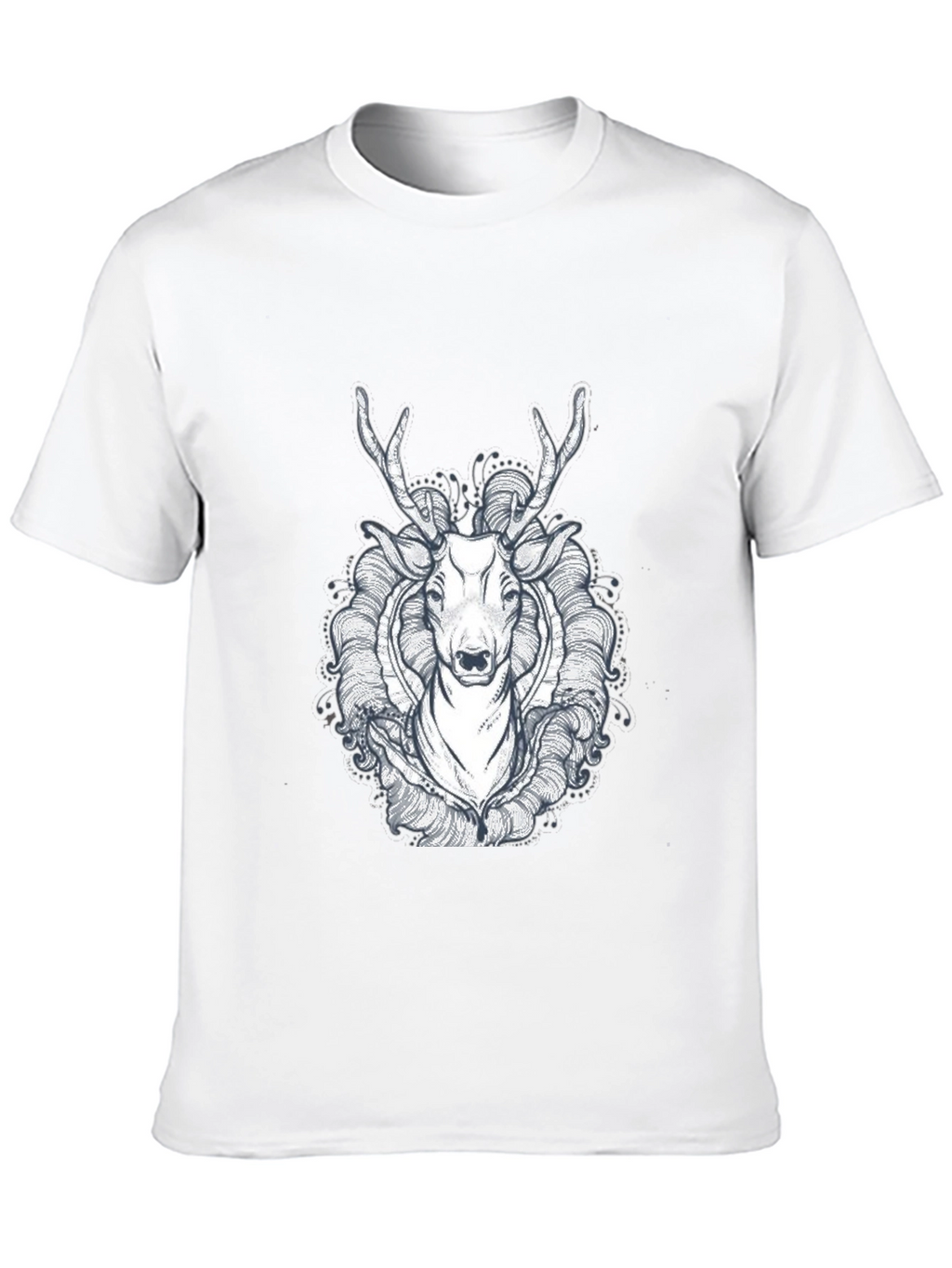 Black Deer Graphic Tee - Unique Design