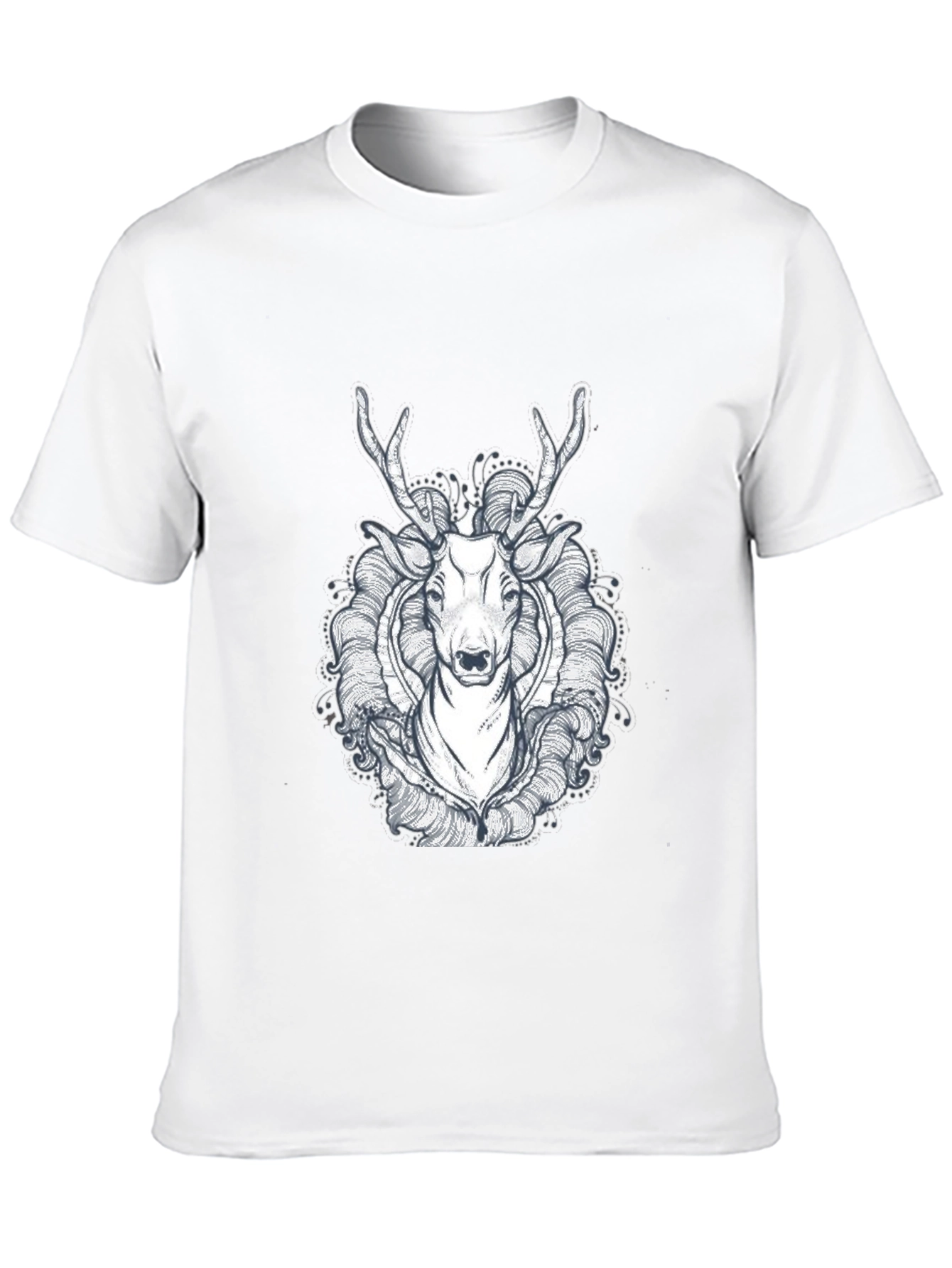 Black Deer Graphic Tee - Unique Design
