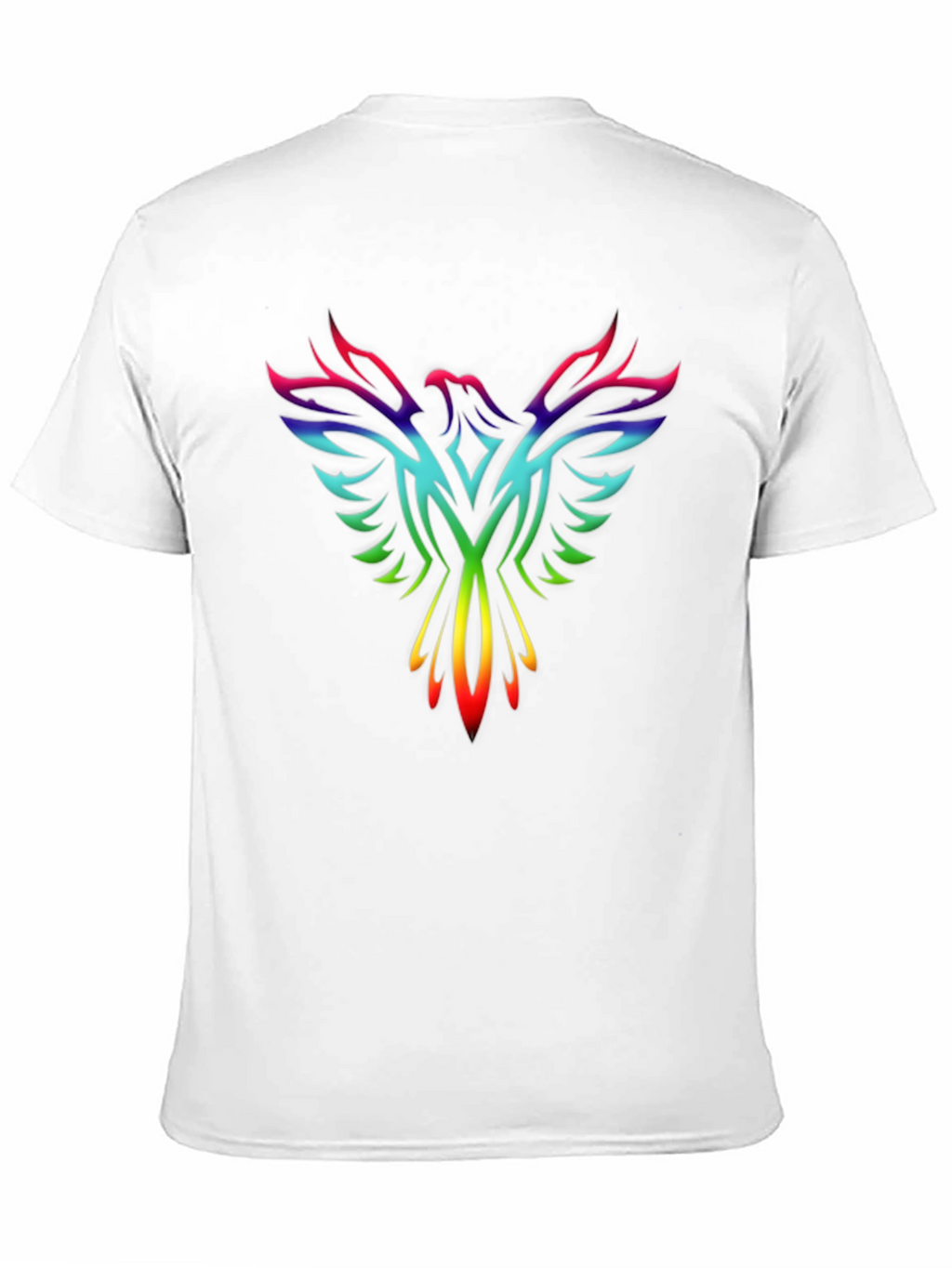 Rainbow Phoenix Graphic Tee - Black T-Shirt