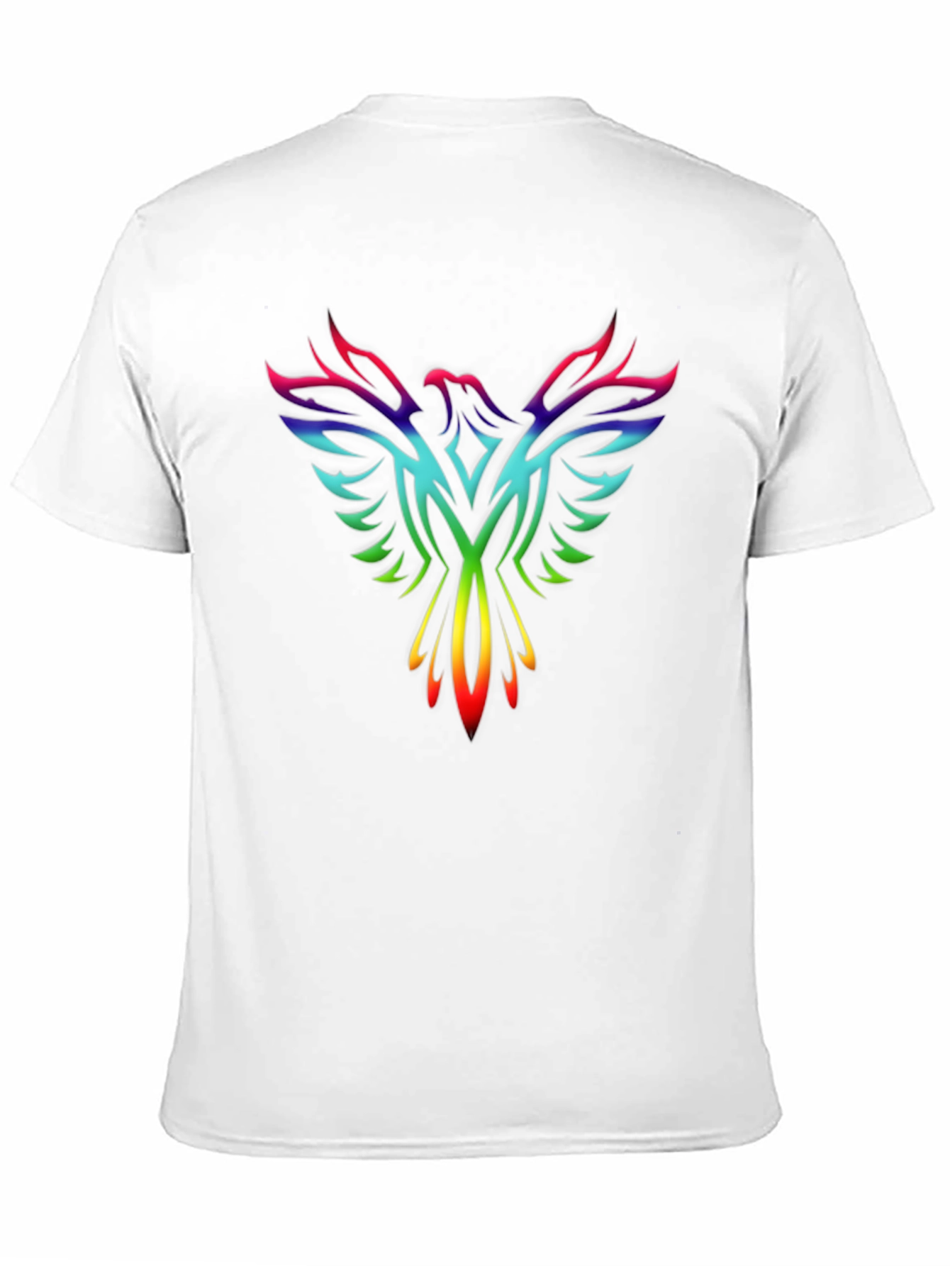 Rainbow Phoenix Graphic Tee - Black T-Shirt