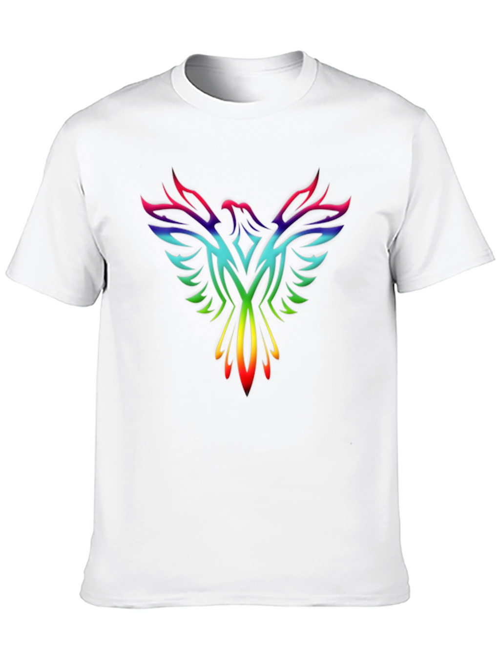 Rainbow Phoenix Graphic Tee - Black T-Shirt