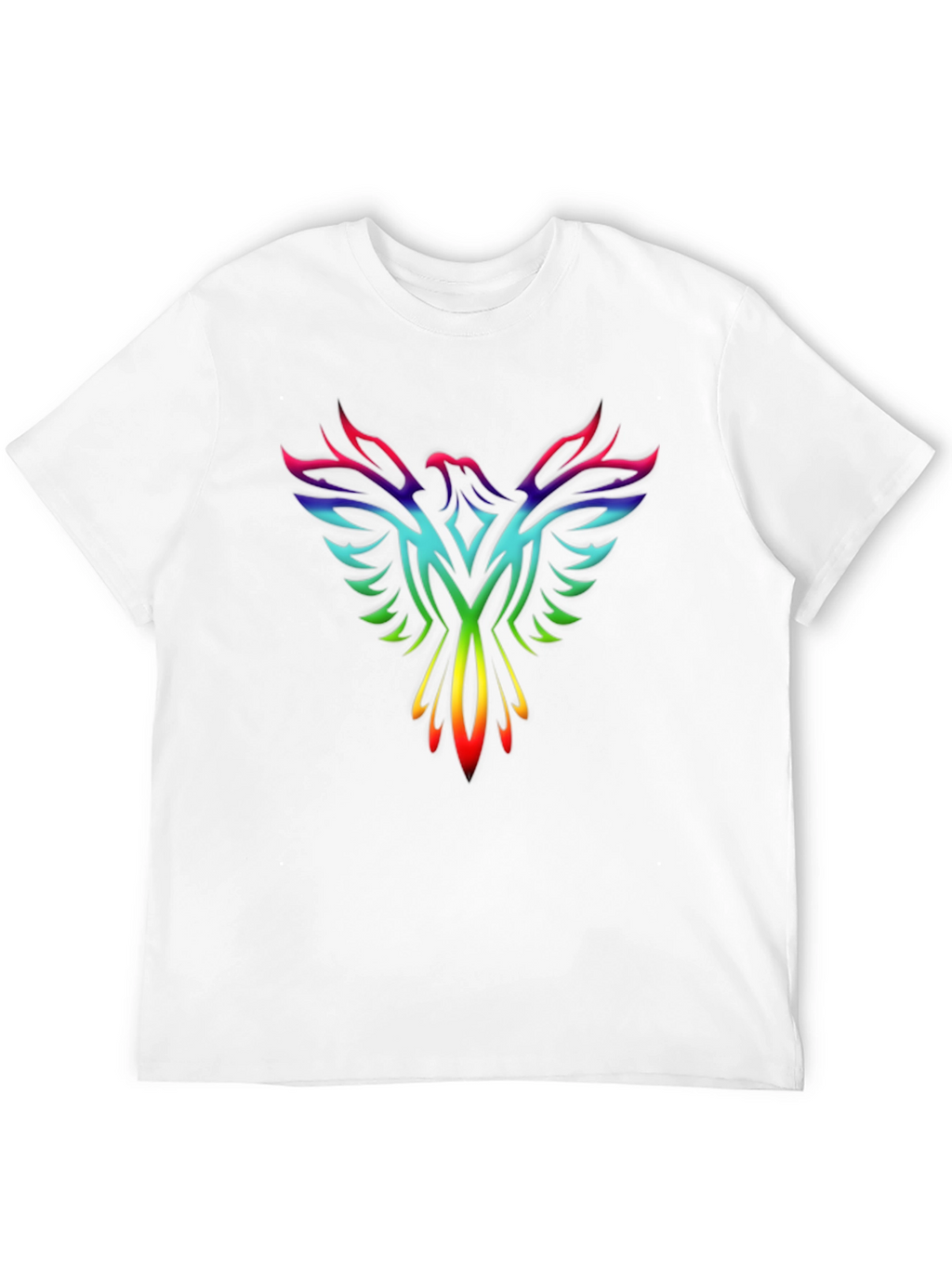 Rainbow Phoenix Graphic Tee - Black T-Shirt