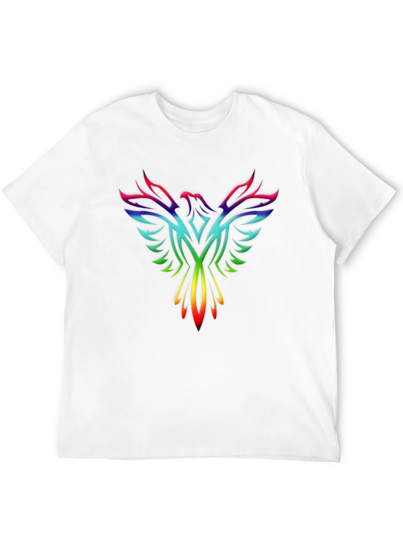 Rainbow Phoenix Graphic Tee - Black T-Shirt
