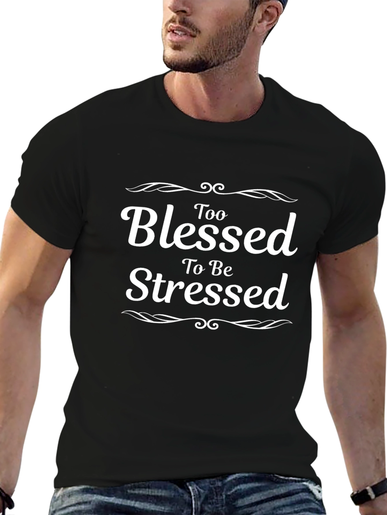 Too Blessed To Be Stressed Graphic T-Shirt
