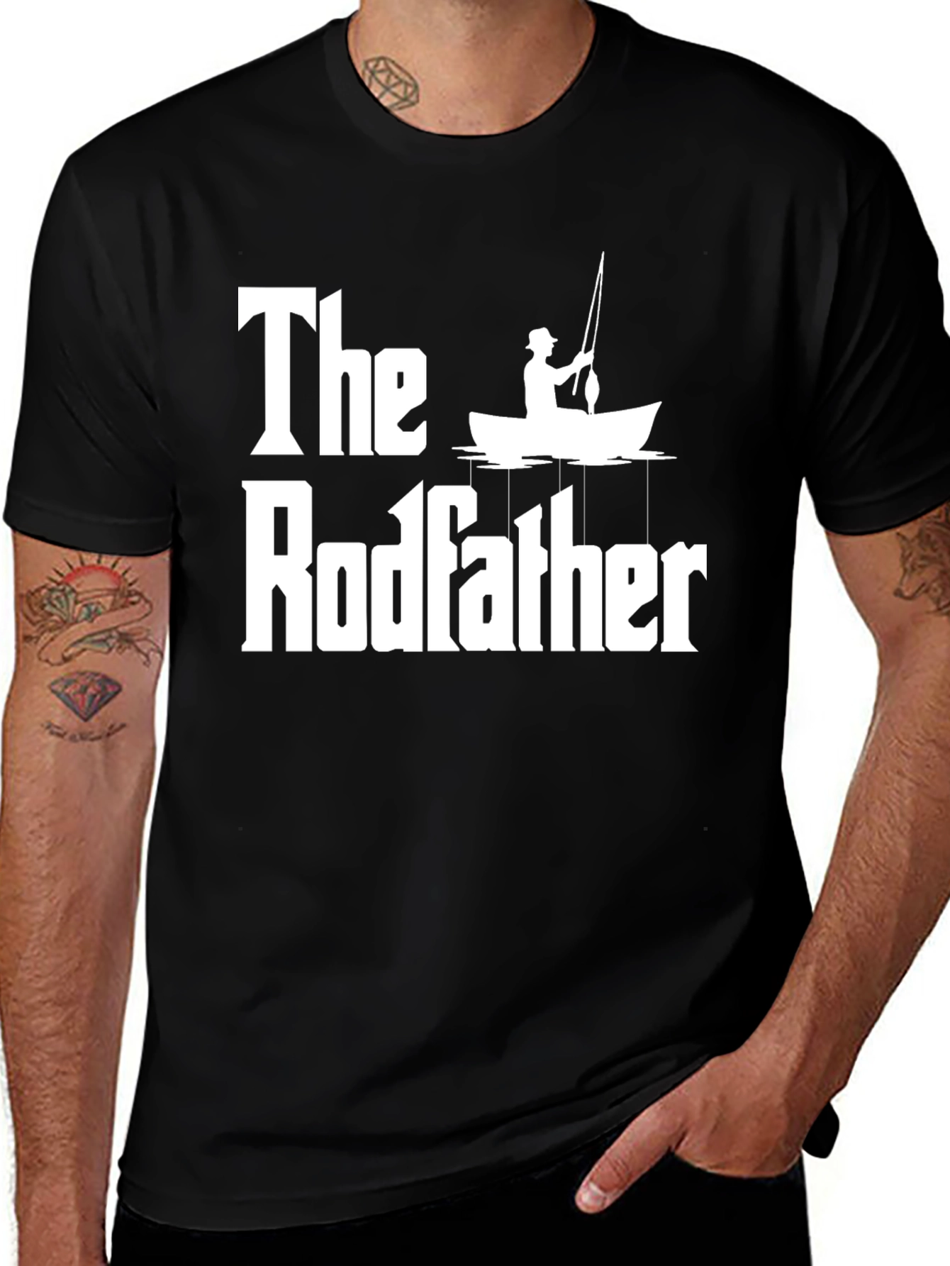 The Rodfather Fishing T-Shirt - Angler Gift