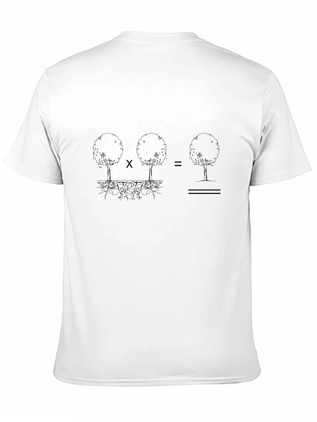 Tree Roots Equation Graphic Tee - Mens Black T-Shirt