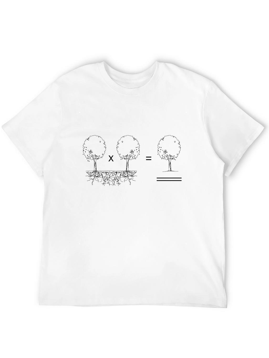 Tree Roots Equation Graphic Tee - Mens Black T-Shirt