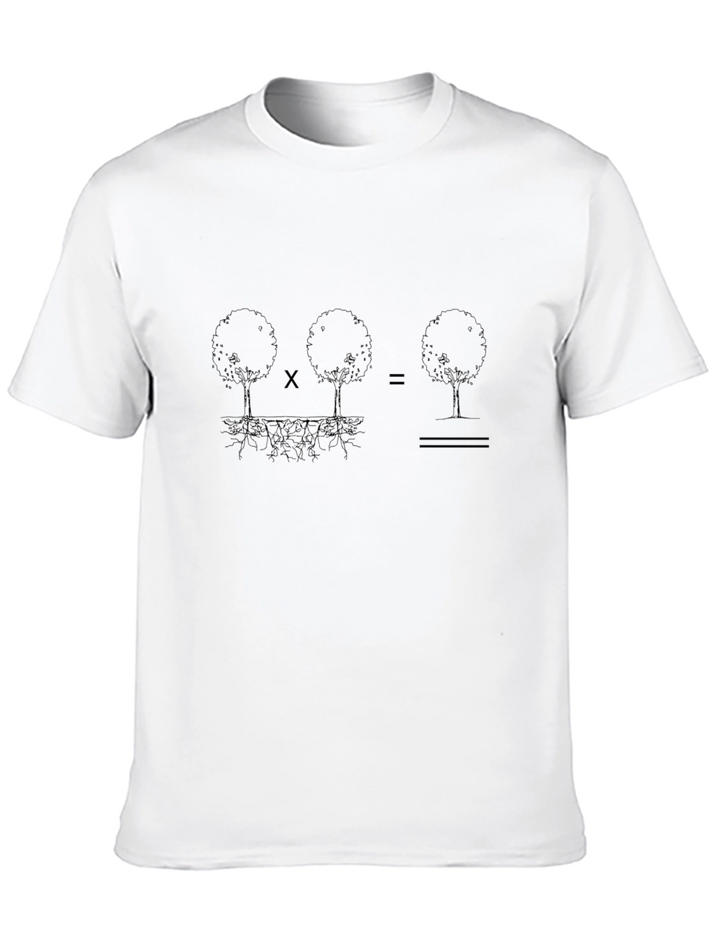 Tree Roots Equation Graphic Tee - Mens Black T-Shirt