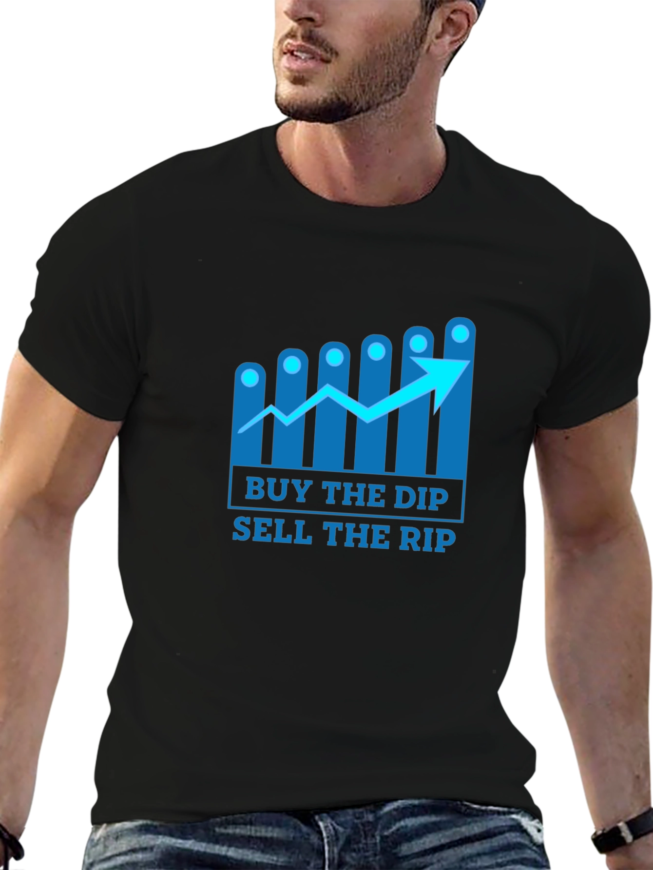 Buy the Dip Sell the Rip T-Shirt - Stock Market Investor Tee