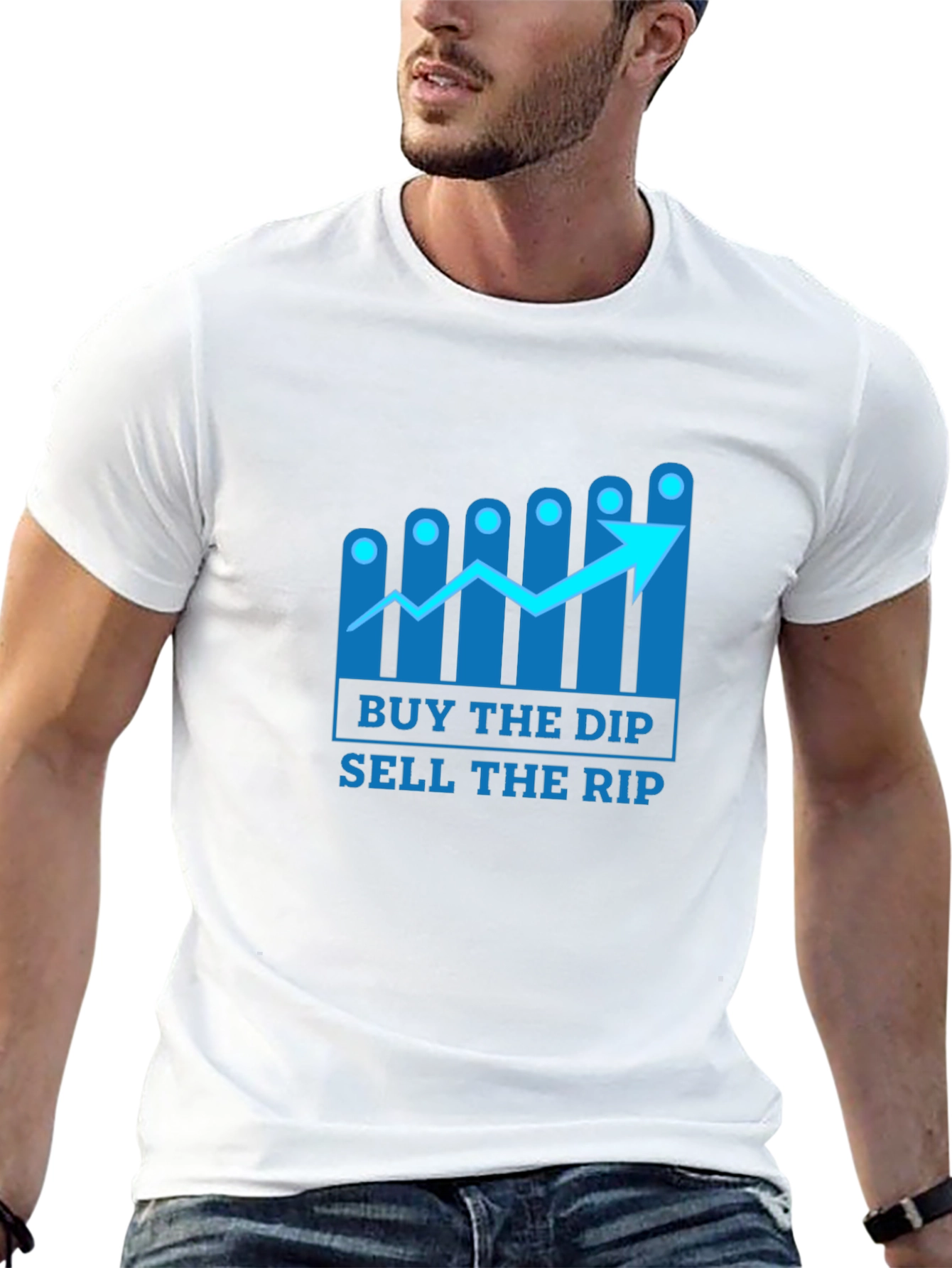 Buy the Dip Sell the Rip T-Shirt - Stock Market Investor Tee