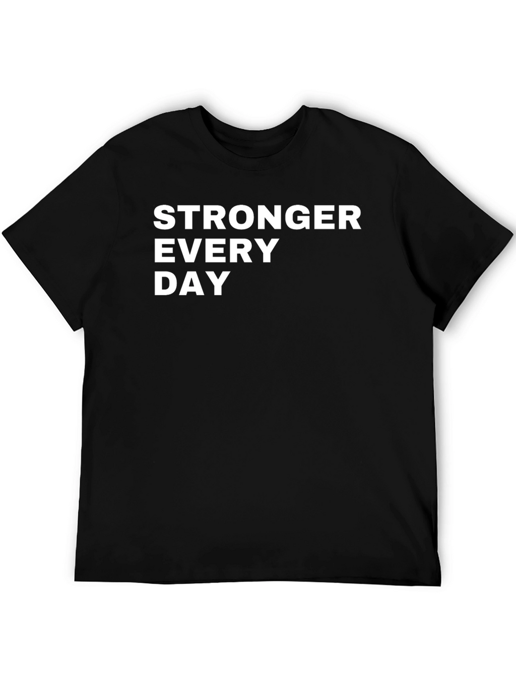 Stronger Every Day Graphic Tee - Black